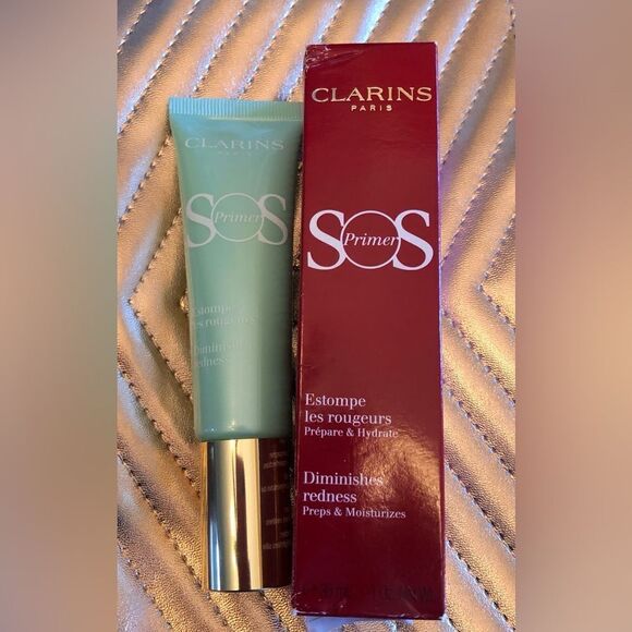 CLARINS - NWT - SOS Primer in Green (04). Corrects Redness. 1 oz/Non-Perfect Box - Picture 3 of 16